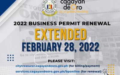 2022 Business Permit Renewal extended until Feb 28